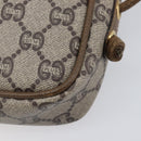 GUCCI PLUS Shoulder Bag PVC Beige Gold Tone Auth 207733-13