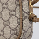GUCCI PLUS Shoulder Bag PVC Beige Gold Tone Auth 207733-15