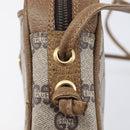 GUCCI PLUS Shoulder Bag PVC Beige Gold Tone Auth 207733-16