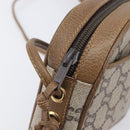GUCCI PLUS Shoulder Bag PVC Beige Gold Tone Auth 207733-18