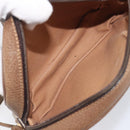 GUCCI PLUS Shoulder Bag PVC Beige Gold Tone Auth 207733-20
