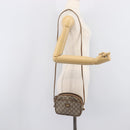 GUCCI PLUS Shoulder Bag PVC Beige Gold Tone Auth 207733-24