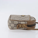 GUCCI PLUS Shoulder Bag PVC Beige Gold Tone Auth 207733-4
