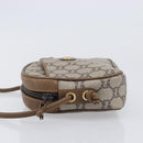 GUCCI PLUS Shoulder Bag PVC Beige Gold Tone Auth 207733-5