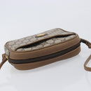 GUCCI PLUS Shoulder Bag PVC Beige Gold Tone Auth 207733-6