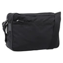 PRADA Shoulder Bag Nylon Black Silver Auth 207742A-1