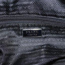 PRADA Shoulder Bag Nylon Black Silver Auth 207742A-19