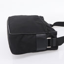 PRADA Shoulder Bag Nylon Black Silver Auth 207742A-4