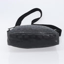 GUCCI GG Implementation Shoulder Bag PVC Black Silver 201448 Auth 207747-11