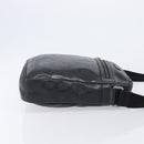 GUCCI GG Implementation Shoulder Bag PVC Black Silver 201448 Auth 207747-3