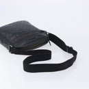 GUCCI GG Implementation Shoulder Bag PVC Black Silver 201448 Auth 207747-7
