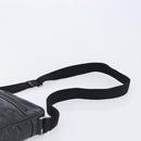 GUCCI GG Implementation Shoulder Bag PVC Black Silver 201448 Auth 207747-14
