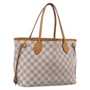 LOUIS VUITTON Damier Azur Neverfull PM Tote Bag N41362 LV Auth 207748A-1