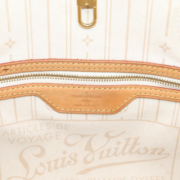 LOUIS VUITTON Damier Azur Neverfull PM Tote Bag N41362 LV Auth 207748A