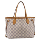 LOUIS VUITTON Damier Azur Neverfull PM Tote Bag N41362 LV Auth 207748A-2