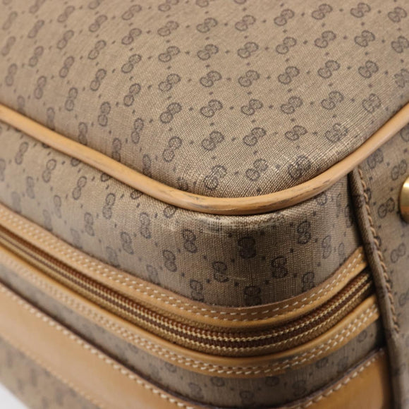 GUCCI Micro GG Trunk PVC Beige Gold Tone 010 3904908 60 Auth 207749A