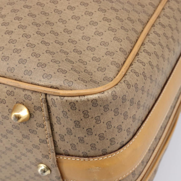 GUCCI Micro GG Trunk PVC Beige Gold Tone 010 3904908 60 Auth 207749A