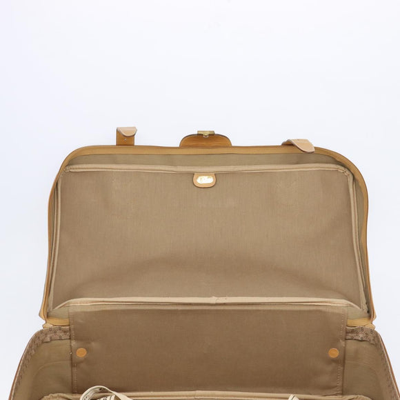 GUCCI Micro GG Trunk PVC Beige Gold Tone 010 3904908 60 Auth 207749A