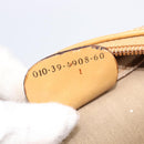 GUCCI Micro GG Trunk PVC Beige Gold Tone 010 3904908 60 Auth 207749A-29