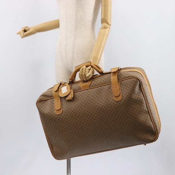 GUCCI Micro GG Trunk PVC Beige Gold Tone 010 3904908 60 Auth 207749A