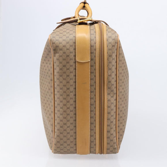 GUCCI Micro GG Trunk PVC Beige Gold Tone 010 3904908 60 Auth 207749A