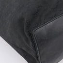 GUCCI GG Canvas Hand Bag Black Gold Tone 002 1097 Auth 207751-14