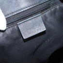 GUCCI GG Canvas Hand Bag Black Gold Tone 002 1097 Auth 207751-15