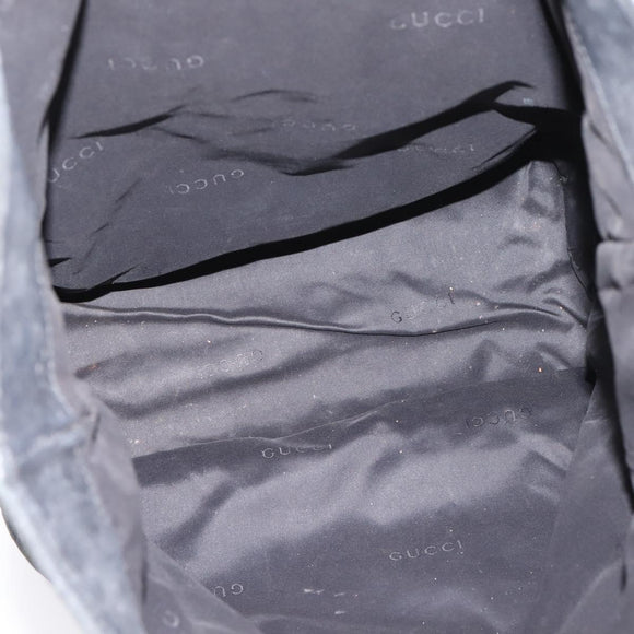 GUCCI GG Canvas Hand Bag Black Gold Tone 002 1097 Auth 207751