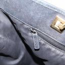 GUCCI GG Canvas Hand Bag Black Gold Tone 002 1097 Auth 207751-19