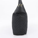 GUCCI GG Canvas Hand Bag Black Gold Tone 002 1097 Auth 207751-4