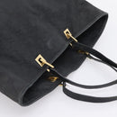 GUCCI GG Canvas Hand Bag Black Gold Tone 002 1097 Auth 207751-6