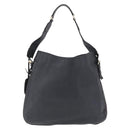 GUCCI Sherry Line Shoulder Bag Leather Gray Silver 247597 Auth 207752A-2