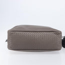 Bottega Veneta INTRECCIATO Business Bag Leather 2way Gray Auth 207753A-13