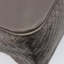 Bottega Veneta INTRECCIATO Business Bag Leather 2way Gray Auth 207753A-17