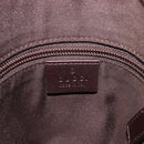 GUCCI GG Canvas Shoulder Bag Beige Silver 145857 Auth 207754-23