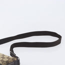 GUCCI GG Canvas Shoulder Bag Beige Silver 145857 Auth 207754-8