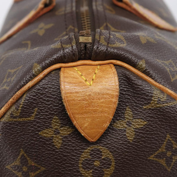 LOUIS VUITTON Monogram Speedy 35 Hand Bag M41524 LV Auth 207755
