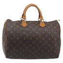 LOUIS VUITTON Monogram Speedy 35 Hand Bag M41524 LV Auth 207755-2