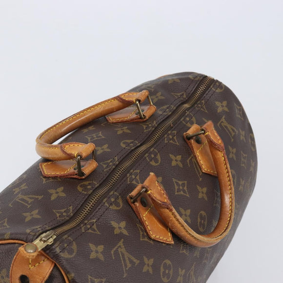 LOUIS VUITTON Monogram Speedy 35 Hand Bag M41524 LV Auth 207755