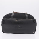 GUCCI Bamboo Hand Bag Canvas Black Silver 002 2058 0412 5 Auth 207757-10