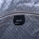 GUCCI Bamboo Hand Bag Canvas Black Silver 002 2058 0412 5 Auth 207757-17