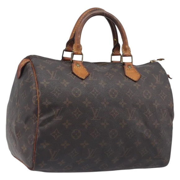 LOUIS VUITTON Monogram Speedy 30 Hand Bag M41526 LV Auth 207759
