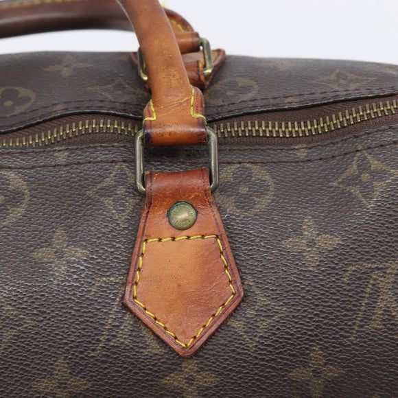 LOUIS VUITTON Monogram Speedy 30 Hand Bag M41526 LV Auth 207759