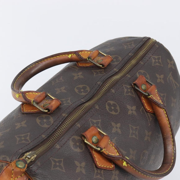 LOUIS VUITTON Monogram Speedy 30 Hand Bag M41526 LV Auth 207759