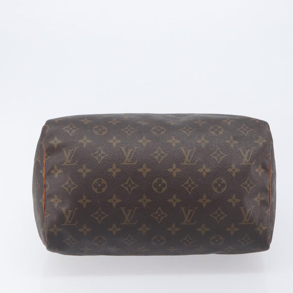LOUIS VUITTON Monogram Speedy 30 Hand Bag M41526 LV Auth 207759