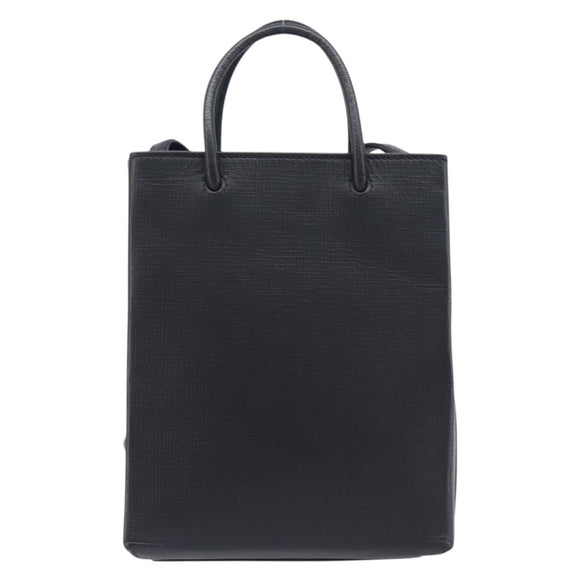 Balenciaga Shopping Tote XXS Hand Bag Leather 2way Black 757776 Auth 207768A