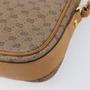 GUCCI Micro GG Shoulder Bag PVC Beige Gold Tone 007 123 0428 Auth 207770-14