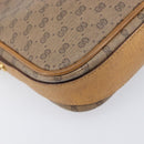 GUCCI Micro GG Shoulder Bag PVC Beige Gold Tone 007 123 0428 Auth 207770-15