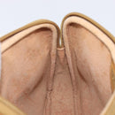 GUCCI Micro GG Shoulder Bag PVC Beige Gold Tone 007 123 0428 Auth 207770-24
