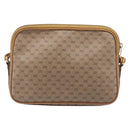 GUCCI Micro GG Shoulder Bag PVC Beige Gold Tone 007 123 0428 Auth 207770-3